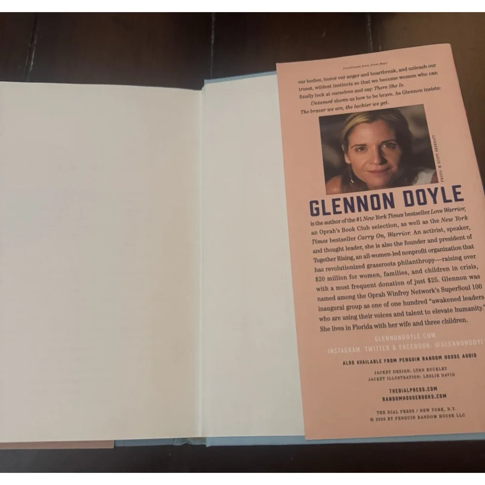 Glennon Doyle Untamed Reese's Book Club HC 2020 First Edition w/ Dust Jacket